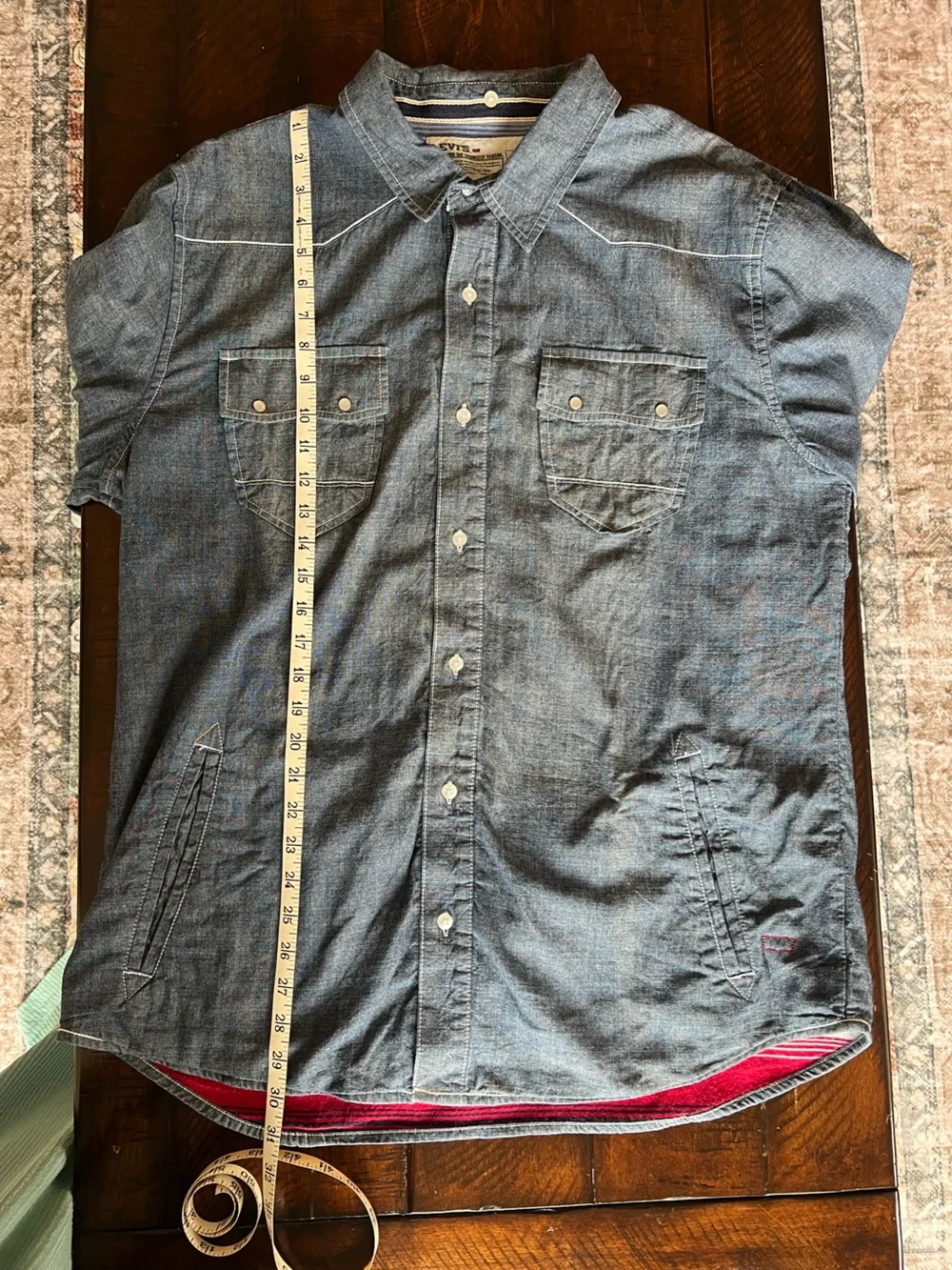 Levi’s Blanket Lined Chambray Western Shirt Jacket Men’s XL